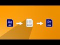 How to turn after effects Graphics Into a [MOGRT] for Premiere Pro|