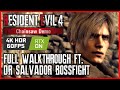 RESIDENT EVIL 4 Chainsaw DEMO Walkthrough SALVADOR BOSSFIGHT 10K+ Pesetas [4K RayTracing 60FPS HDR]
