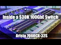 Inside an Arista 32x 100GbE switch that had a $30k List Price