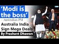 PM Modi is the Boss says Australian PM | India Australia sign many agreements