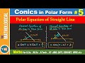 Polar Equation of Straight Line | polar coordinates | Conics BSc 1st year | polar coordinates hindi