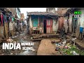 Daily Life in The Slums on Mumbai India 4K Walking TOUR