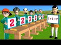 Squid Game vs Scary Teacher 3D Become Math Genius 5 Times Challenge Nick and Tani vs Miss T Winner