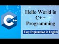 Hello World program in C++ Programming (ENG) | Prof Antony Vijay