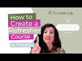How to create an online refresher course in Thinkific