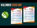 Cara Membuat Desain Kalender 2020 + CDR Template  - Jasa Desain Kalender