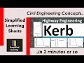 Kerb and Kerb Types | Highway Engineering | Civil Engineering Shorts