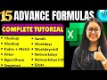 ✅Top 15 Formulas of Excel | Advance Excel 2025