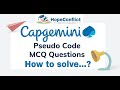 How to Solve Pseudocode Questions | Capgemini Pseudocode Questions | 2022 Batch