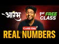 Aarambh Batch 10th Maths - 1st FREE Class | Real Numbers Lecture 1 | Check Desc.