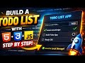 Build a Todo App with Local Storage | Step-by-Step HTML CSS JavaScript 🔥