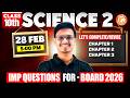 Science 2 Class 10 IMP Questions Chapter 1, 2 \u0026 3 | Science 2 Most IMP Questions 10th MH Board 2026