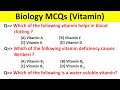 Vitamins GK questions/ Vitamins MCQs/ Science important questions/ Important MCQs of Vitamins/