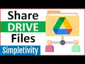 How to Share Google Drive Files \u0026 Folders (Tutorial)