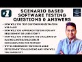 Scenario Based Software Testing Interview Questions \u0026 Answers | Part 1