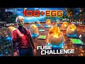 I open fuse eggs but with a crazy🤪twist and challenge plus fun, #freefire #steelapet #challenge 