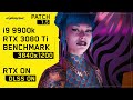 Cyberpunk 2077 Benchmark | i9 9900K RTX 3080 Ti | 3840x1200 32:10 Ultrawide | Psycho RTX DLSS ON