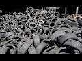 Amazing Process of making Fuel with Old Tires. Tire recycling Factory in Korea