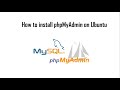 How to install apache, PHP, MySQL \u0026 PHPMyAdmin on Ubuntu