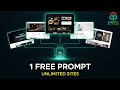 Build Any Website FREE With ONE AI Prompt (Live, Editable \u0026 No Code)