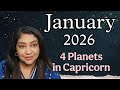 January 2026 Astrology, 4 Planets In Capricorn, Insights for all 12 Signs