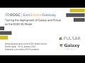 EuroScienceGateway: Testing the deployment of Galaxy and Pulsar on the EOSC EU Node
