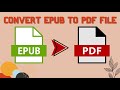HOW TO CONVERT EPUB TO PDF FILE | ThatsEasy TV