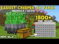 NEW 26.3 EASIEST CREEPER FARM in Minecraft Bedrock! (1800+/H!)