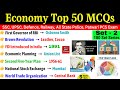 Economics Gk most important questions| Economics 50 MCQ Set 2 | Indian Economy for all Exam ssc upsc