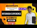 Accenture Associate Software Engineer Interview Experience | Candidate Insights \u0026 Tips