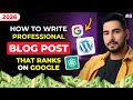 Write Professional SEO Blog Post in WordPress Using ChatGPT (Step by Step) - Blogging Course In 2026
