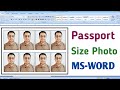 MS Word Me Passport Size Photo Kaise Banaye | How to make passport size photo in Microsoft word?