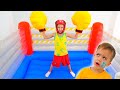 Vlad and Niki play sports and want to be strong - Funny stories for kids