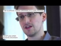 Edward Snowden NSA Whistleblower   I don t want to live in a