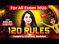 120 Rules of Grammar | Bank Exam 2026 | English for Bank Exams | by Anchal Ma'am #1