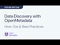 Intelligent Data Discovery \u0026 Democratization with OpenMetadata