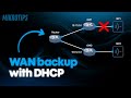Failover setup for dual-WAN with DHCP clients