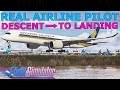 IniBuilds A350 Approach \u0026 Landing Tutorial With a Real Airline Pilot! Beginner Friendly