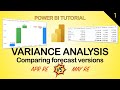 Dynamic Variance Analysis with Power BI - Different Forecast Versions Comparison