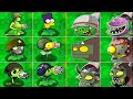 Plants vs Zombies Mod | ZomBotany - All Gatling PEA Plants VS All Dr. Zomboss