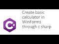 How to Make a basic Calculator in C# Windows Form Application