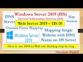 Web Server 2019 – IIS 10 DNS- Domain Name Mapping with Website, Mapping Single Website with DNS - 06