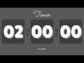 🖤 2 Hours Silent Timer with Cute Ending Alarm | Pastel Dark Timer