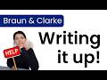 Braun and Clarke | Writing up Reflexive Thematic Analysis - made simple!