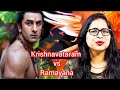🔥 Krishnavataram vs Ramayana Trailer Review | Deeksha Sharma Reaction | Kaun Jeetay Ga? 🤯