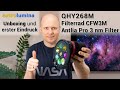 Unboxing QHY268M / Filterrad QHYCFW3M-US / Antlia Pro 3 nm Schmalbandfilter und LRGB Filter