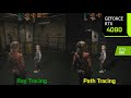 Resident Evil 2 Remake Path Tracing Mod vs Ray Tracing - Graphics/Performance Comparison | RTX 4080
