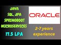 🔔 Oracle Interview Experience | 3–7 Years | Java | Spring Boot | Microservices | Java 8