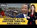 Cameroon’s 92-Year-Old President Paul Biya Set for Eighth Term Amid Protests | Firstpost Africa