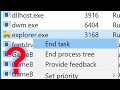What happens if you end explorer.exe in different versions of Windows?